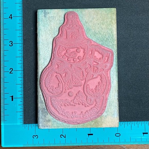 Inkadinkado Snowman with Broom Stamp - Picture 3 of 4